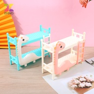 ZHND 1Pcs Dollhouse Miniature Dinosaur Doll Bunk Bed Double Bed Model DIY Scene Nice