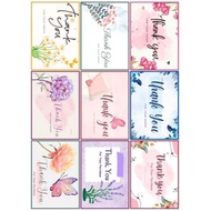 Thank You Card PRINTED ON 1 SIDE 160gms Cardboard Paper, Thank You Card, Customer Thank You Card Tha