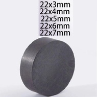22x3mm 22x4mm 22x5 22x6 22x7 Magnet Bulat Magnet Bumi Nadir Kekal Hitam Ferit Carian 22*4 22*5 22*6 