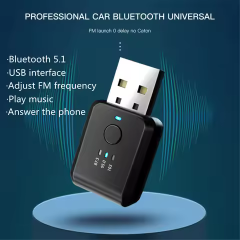 Car Bluetooth 5.1 FM01 Transmitter Receiver Handsfree Call Mini USB Power Car Kit Auto Wireless Audi
