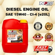 NPRO N90 - DIESEL ENGINE OIL 15W40 - CI-4 [e20L]