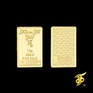 Gold Bar ( 10g ) 999.9 Further Top - Classic【Emas | 足金牌 | 小金条】