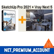 SketchUp Pro 2021 + Vray 2021 [Full Version & Install Video Tutorial]