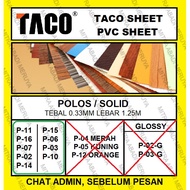 Taco Sheet Plain Solid Standard PVC Sheet Deco Sheet