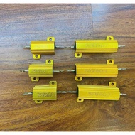 25W and 80W gold aluminum resistor (gold resistor) type 6 8 10 ohm