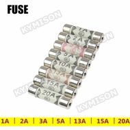 20pcs BS1362 6x25 Filling sand Riot Ceramic fuse 6*25mm fuse 250V 1A 2A 3A 5A 10A 13A 15A 20A