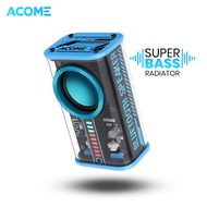 Acome Speaker Bluetooth 5.3 / Speaker Transparant Portable Super Bass TWS A8 Blue Garansi Resmi 1 Ta