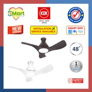 KDK E48GP Wi-Fi and Apps Control DC LED Light Ceiling Fan with Standard Installation