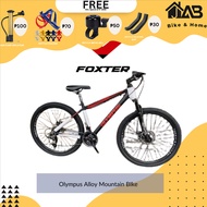 JAB.[High-end]. Olympus by foxter alloy mountain bike, Skillful RD and FD, 3x7 speed, Mechanical disc brake, Suspension fork