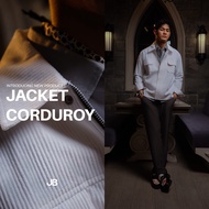 JB - Jacket Corduroy White - Jaket Trucker Pria