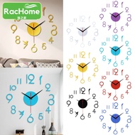 ZZOOI Acrylic Home Quartz Clocks Wall Clock Decor Modern Design Wall Clock Diy Living Room Decor Clocks Fashion Mirror Sticker 20 Inch