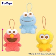 預訂 日本直送  sesame street 芝麻街 艾蒙 Elmo 大鳥 Big Bird Cookie Monster 牛奶色 掛件 公仔 景品 包日本送香港