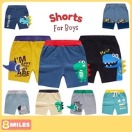 Kids Boy Cotton Shorts Toddler Bottom Pockets Pants Elastic Waistband Dinosaur 2 to 7 years old