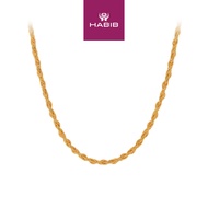 HABIB 925 Silver Necklace 13 R T0016 6X(N)