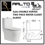 Aalto DOUBLE VORTEX TWO-PIECE WATER CLOSET AL8050 / Express Free Home Delivery