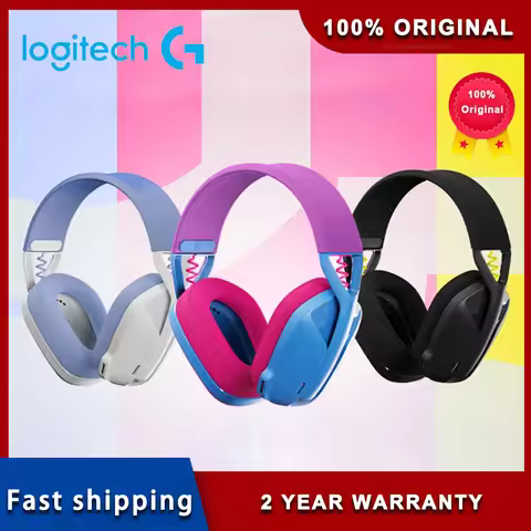 Logitech G435 original Wireless Gaming Headset 7.1 Surround Sound Compatible Gaming and Music Built-