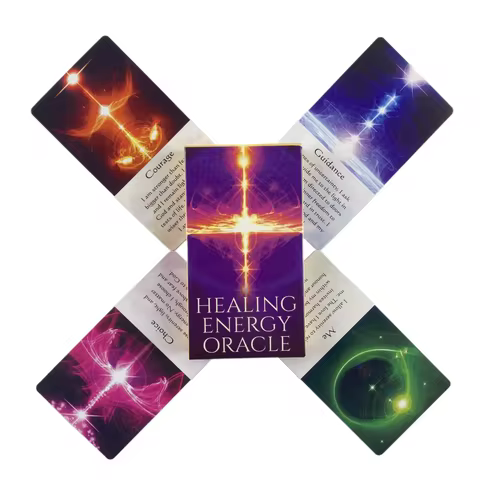 Healing Energy Oracle Cards A 54 Tarot English Visions Divination Edition Deck Borad Playing Games