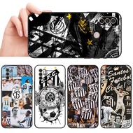 Moto E7 Plus E7i POWER E13 E20 E22 E40 G9 Play Santos FC Soft black TPU phone case