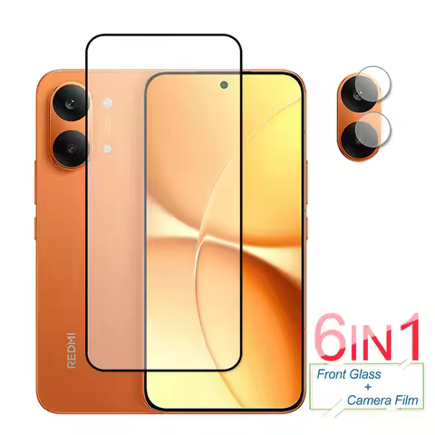 Full Cover Tempered Glass For Xiaomi Redmi Turbo 5 Max Glass Screen Protector Protective Camera Lens