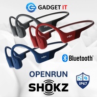 SHOKZ OPENRUN BONE CONDUCTION WATERPROOF BT SPORTS HEADPHONES BLUE (S803BL) RED (S803RD) GREY (S803G