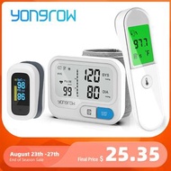 Yongrow手腕醫療數字血壓計血壓計手指脈搏血氧計的身體
