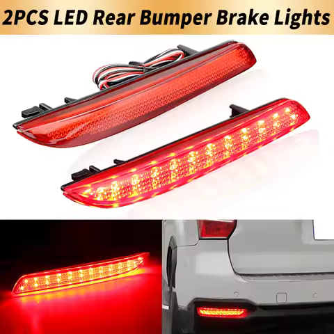 2PCS LED Rear Bumper Brake Lights Canbus For Honda CR-Z Insight 10-14 CR-V 12-14 FIT 18-up For Acura