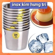 Combo of 10 Durable Stainless Steel Ice Cups Size 9-10 cm