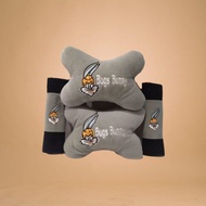 2in1 Car Pillow Set Bugs Bunny Character Car Pillow Set Bugs Bunny Character Headrest Car Set 2in1 B