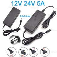 Universal Transformer Charger Adaptor AC 100-240V DC 12V 5A Power Supply 24V 5A Power Adapter for LED Strips Light  MY9B