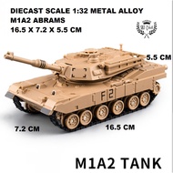Diecast TANK Scale 1:32 M1A2 ABRAMS LEOPARD 2 METAL ALLOY M1 ABRAMS