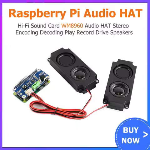 Raspberry Pi Hi-Fi Sound Card WM8960 Audio HAT Stereo Encoding Decoding Play Record Drive Speakers f