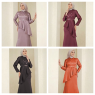 HEGAR STORE Jamila Dress Satin Baju Kondangan Pesta Kekinian Elegan 2024