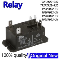 5Pcs/lot T92P7A22-120 T92P7A22-240 T92P7D22-12 T92P7D22-24 T92S7D22-12 T92S7D22-24 Relay in Stock