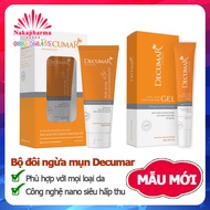✅ [MẪU MỚI] Bộ đôi chăm sóc da Decumar Advanced - Ngừa mun dưỡng ẩm nhanh liền sẹo xóa vết thâm nám 