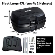 Motor GSB Box 47L Motorcycle Givi Top helmet Box Trunk Motorsikal Kotak motorcycle accessories Stora