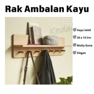 GANTUNGAN Multipurpose Wooden Shelf Hanging Shelf, wooden wall shelf