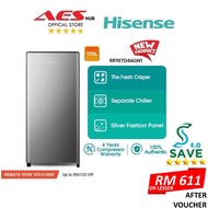 Hisense Single Door Fridge 170L Refrigerator Peti Sejuk 1 Pintu Peti Ais 1 Pintu Murah 冰箱 RR197D4AGN1 RR197D4AGN