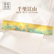 Đạo Cụ Vẽ PD JOJOS L. PD. Mr. Grocery Traditional Art Drawing Ruler Student Notebook Protractor Cult