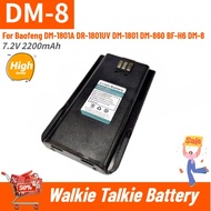 DM-8 High Quality Walkie Talkie Battery 7.2V 2200mAh For Baofeng DM-1801A DR-1801UV DM-1801 DM-860 B