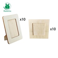 [Kesoto] 10 Wooden Picture Frames, DIY Picture Frames, Practical And Decorative Birthday Gifts for P