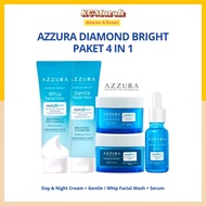 Azzura Diamond Bright 4-in-1 Package With Serum ( DAY & Night Cream + Gentle/Whip Facial Foam + Seru