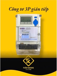 Công tơ điện tử 3 pha gián tiếp DTS27 – 3x5(6)A 1 biểu giá màn hình LCD Hữu Hồng
