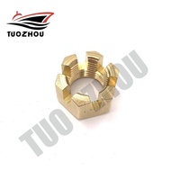 90171-16011 Copper Castle Nut for Yamaha 40HP 50HP 55HP 60HP 70HP 90HP Outboard Engine