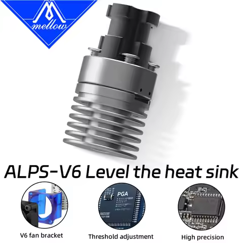 Mellow ALPS-V6 Heatsink Smart Leveling Nozzle Probe For E3D V6 Volcano Hotend DIY 3D Printer Voron V