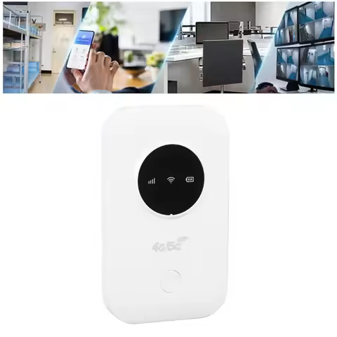 Portable Router Portable 4G 5G Router Compact SIM Card Slot USB Up To 10 Devices 2100mAh for Busines