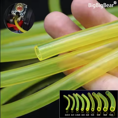 1~30m Fuel Gas Hose String Tube Yellow 2x3.5/2.5x5/3x5/3x6/4x6/5x8/6x8/7x10mm for Trimmer Chainsaw B