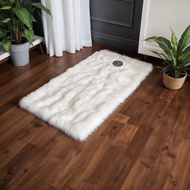 Plain Rasfur Fur Prayer Rug 115x65x2.5cm/ premium Prayer Rug with Kaaba Kaaba non-slip/ LP