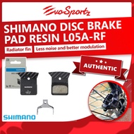 Shimano Disc Brake Pad Resin L05A-RF | Genuine Shimano Brake Pad with Radiator Fin | L type Shimano 