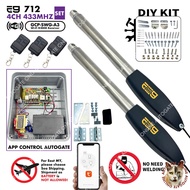 E9 712  ( 4CH 433MHZ ) ( FULL SET ) HEAVY DUTY AUTO GATE SWING AND FOLDING ARM AUTOGATE  SYSTEM AGT 