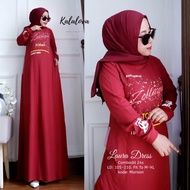 Laura Dress Pakian Muslim Jumbo Ld 105-115 By  Kalalova.Dress Murah Premium Quality